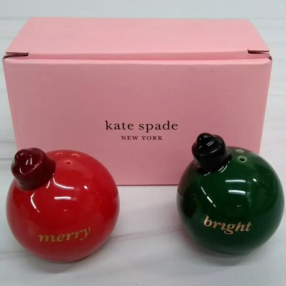 kate spade Other - NIB Kate Spade New York Merry and Bright Salt and Pepper Shaker Set